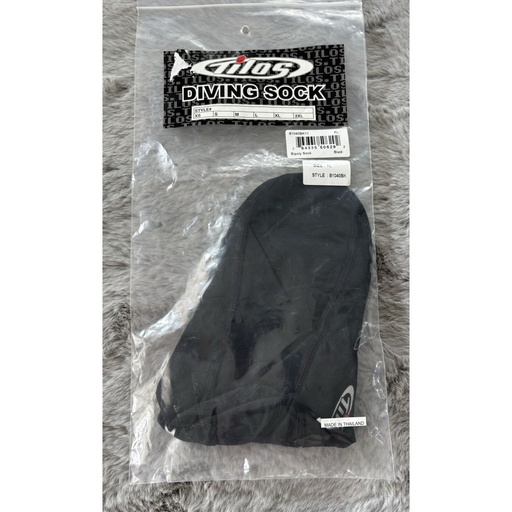 Tilos diving socks Size XL Black new with tags‎ scuba  neoprene